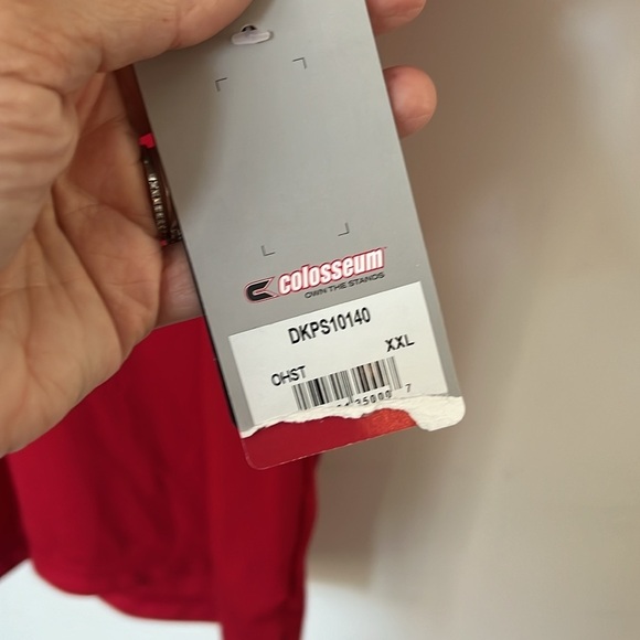 Colosseum Men's Ohio State Buckeyes Scarlet Polo Size XXL New with Tags + - Picture 4 of 5